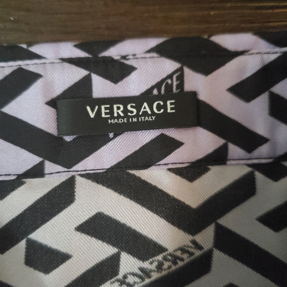 Versace Greca Silk Twill Blouse - Picture 15 of 16